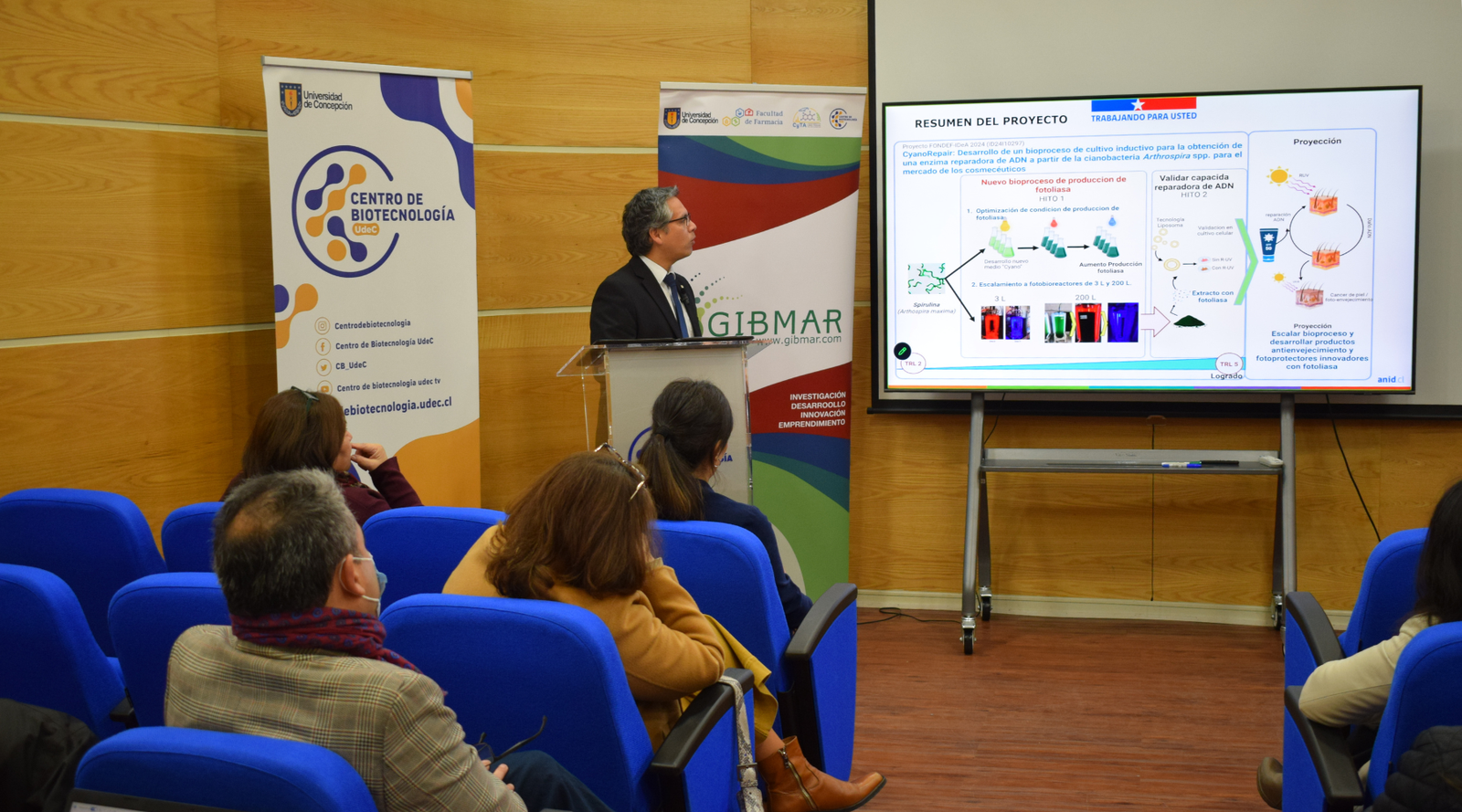 Seminario de cierre de proyecto FONDEF abordó innovador bioproceso para la obtención de enzimas reparadoras de ADN con potencial dermocosmético