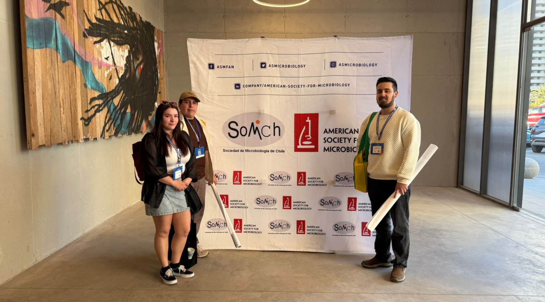 Investigadores del Laboratorio de Biopelículas y Microbiología Ambiental CB-UdeC participaron del SOMICH 2024