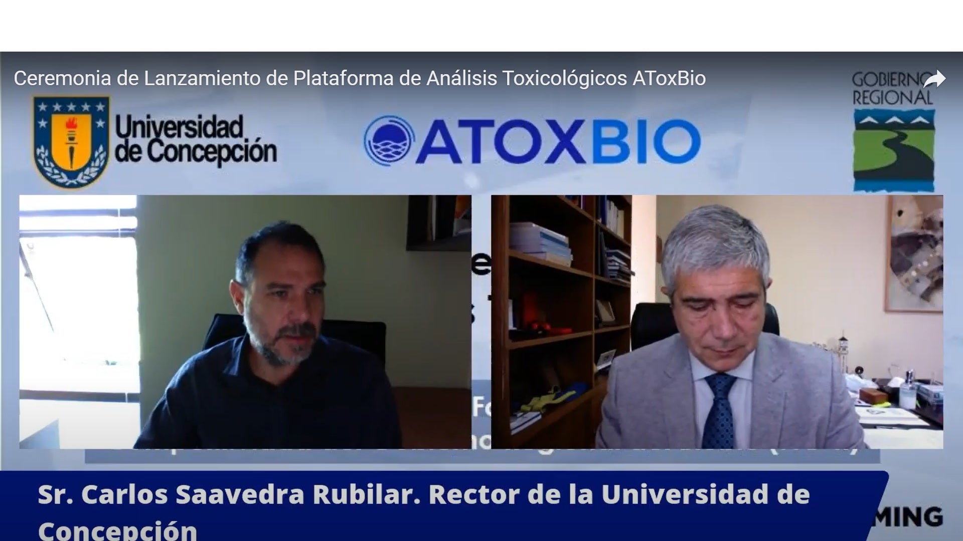 Plataforma Atoxbio realizó su lanzamiento ante autoridades regionales y universitarias